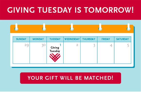 Giving Tuesday is Tomorrow